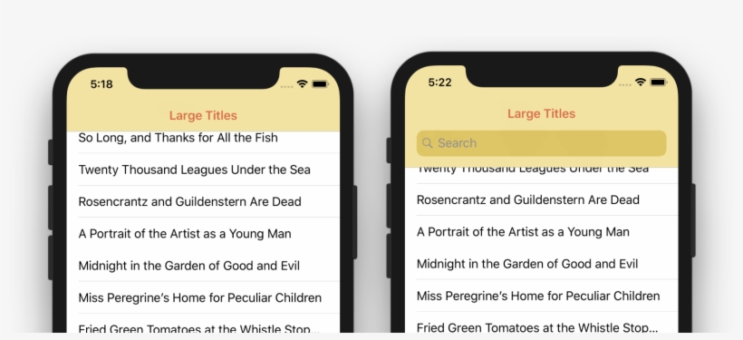 Hiding The Search Bar When Scrolling - Iphone, transparent png download
