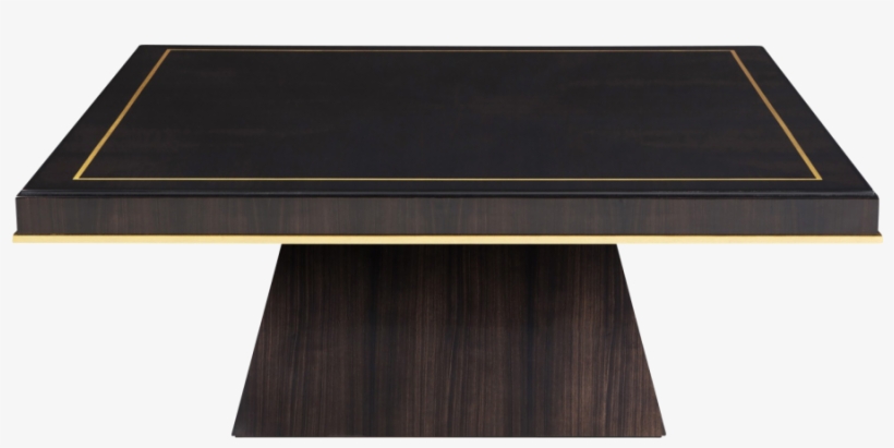 The Nazarova Coffee Table In Macassar Ebony With Gold - Coffee Table, transparent png download