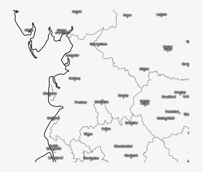 Model Charts For Lancashire - Map, transparent png download