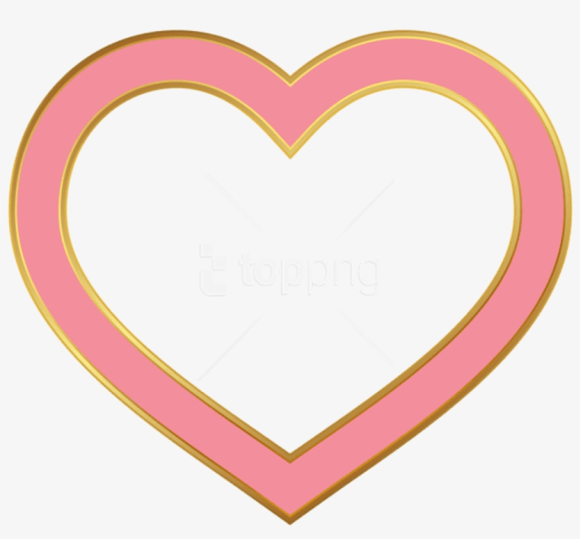 Free Png Download Heart Border Pink Clipart Png Photo - Heart Border, transparent png download