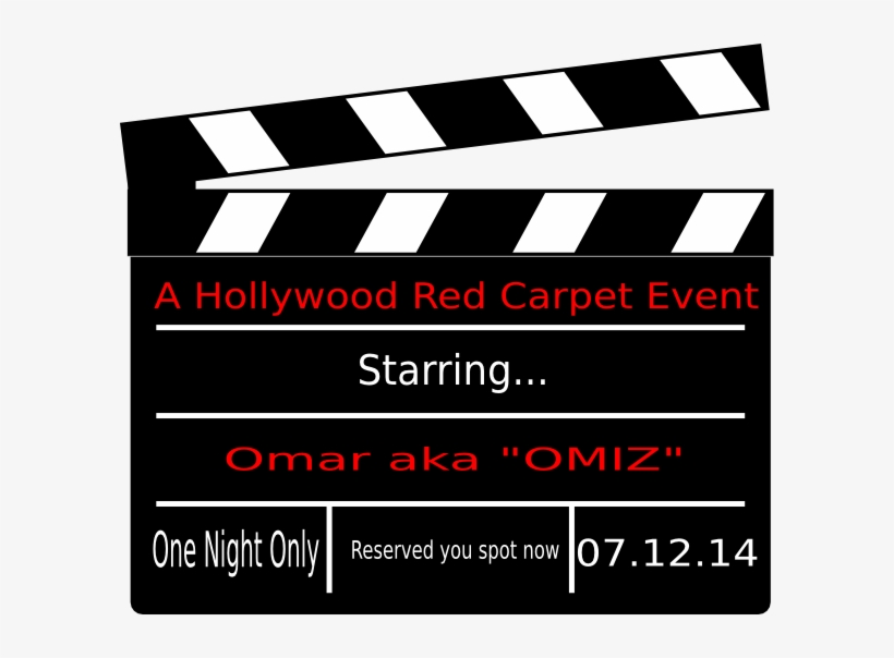 Small - Clapper Board, transparent png download