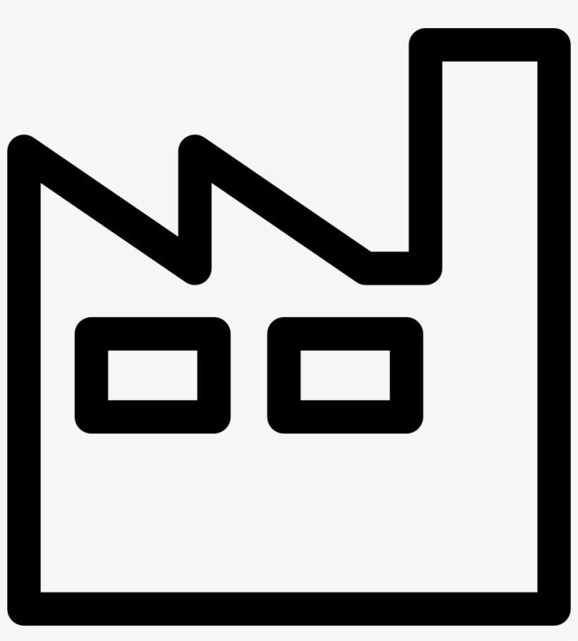 Png File Svg - Factory Silhouette Outline, transparent png download