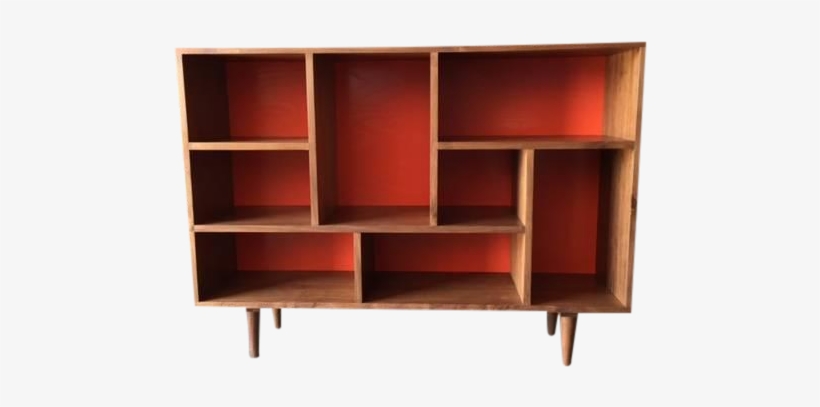 Mid Century Style Walnut Bookshelf On Chairish - Shelf, transparent png download