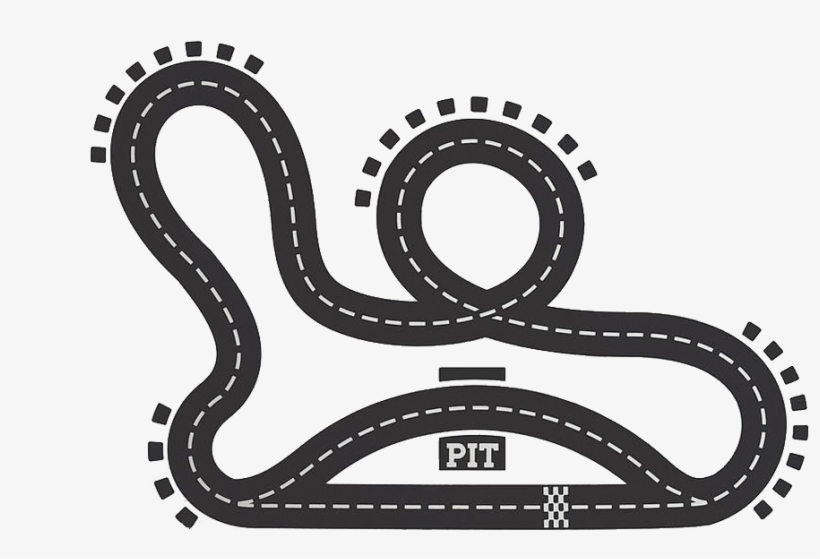 Many Thanks - Race Track Decal, transparent png download