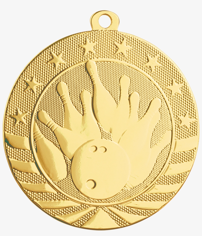 Picture Of Bowling Starbrite Medal - Transparent 1st Place Medal Png, transparent png download