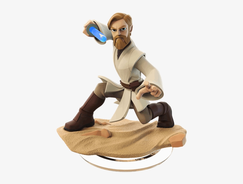 Disney Infinity - Obi Wan Kenobi Disney Infinity Figure, transparent png download