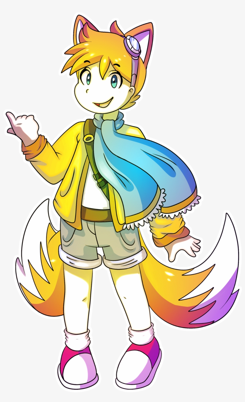 Tails The Fox Gijinka - Tails The Fox Drawing, transparent png download