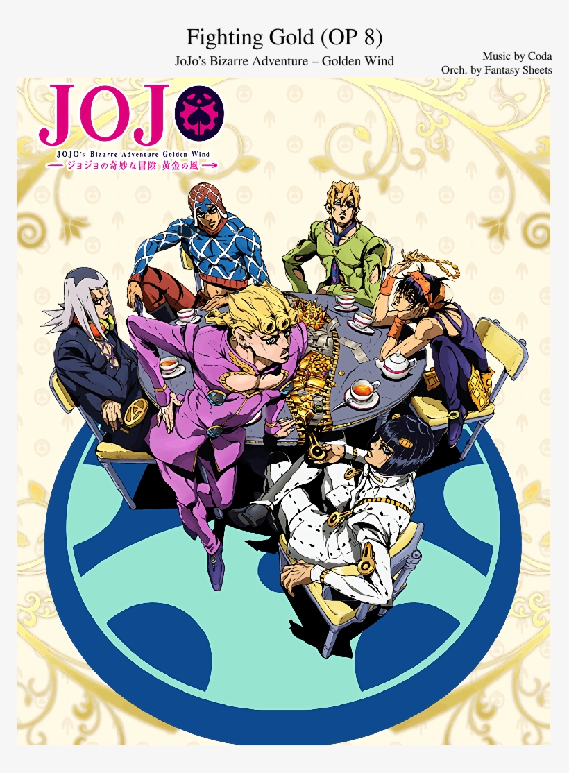 Jojo's Bizarre Adventure - Jojo Golden Wind Anime, transparent png download