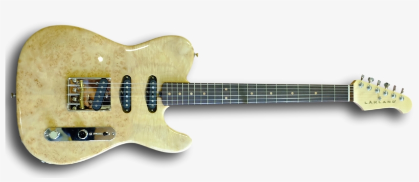 Lakland 65-t Guitar Prototype Demo Maple Burl Top 3 - Electric Guitar, transparent png download