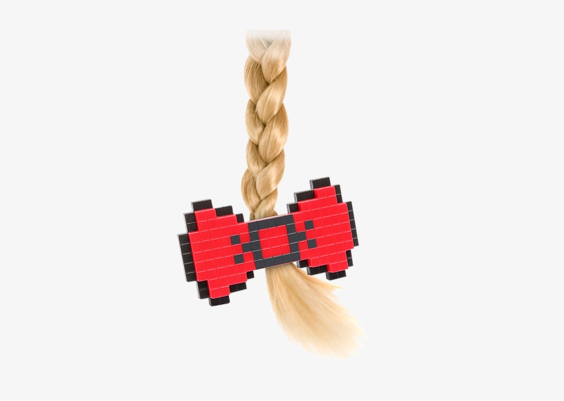 Clip Your Hair Back With This Stylish 8-bit Hair Bow - 8 Bit Hair Bow, transparent png download