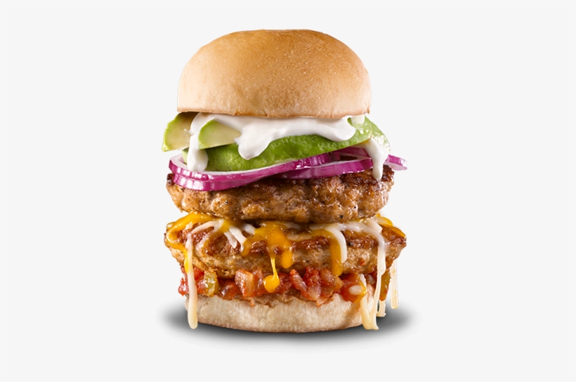 Recipe Tex-mex Chicken Burger - Ihop Mega Monster Cheeseburger, transparent png download