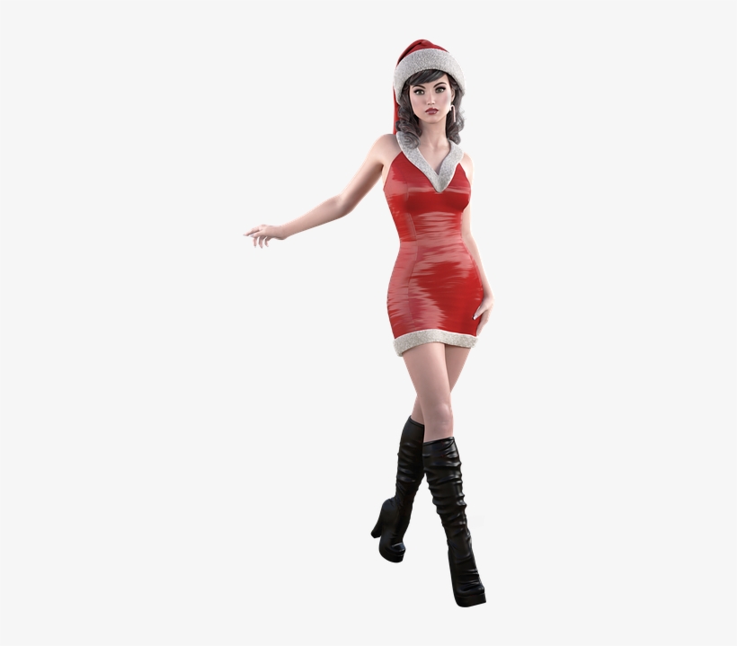 Christmas, Noel, Cap, Santa Claus, St, Female - Girl, transparent png download