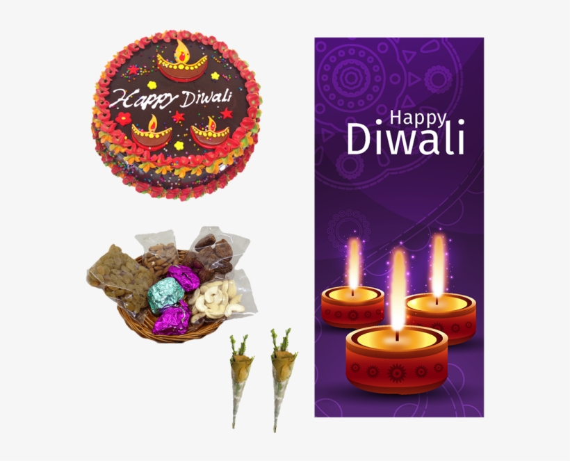 Happy Deepavali On Cake, transparent png download