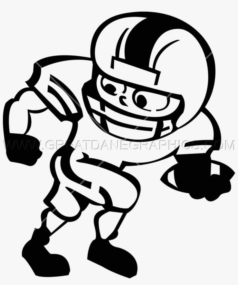 Clip Art Production Ready Artwork For - Cartoon Football Player Drawing, transparent png download