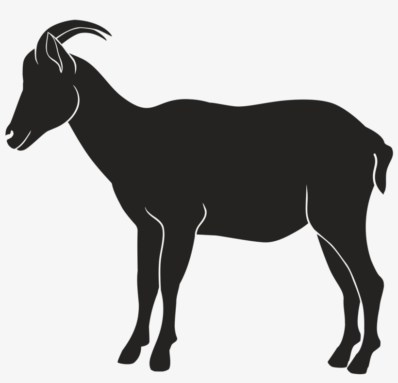 Nilgiri Tahr - Bulldog Silhouette, transparent png download