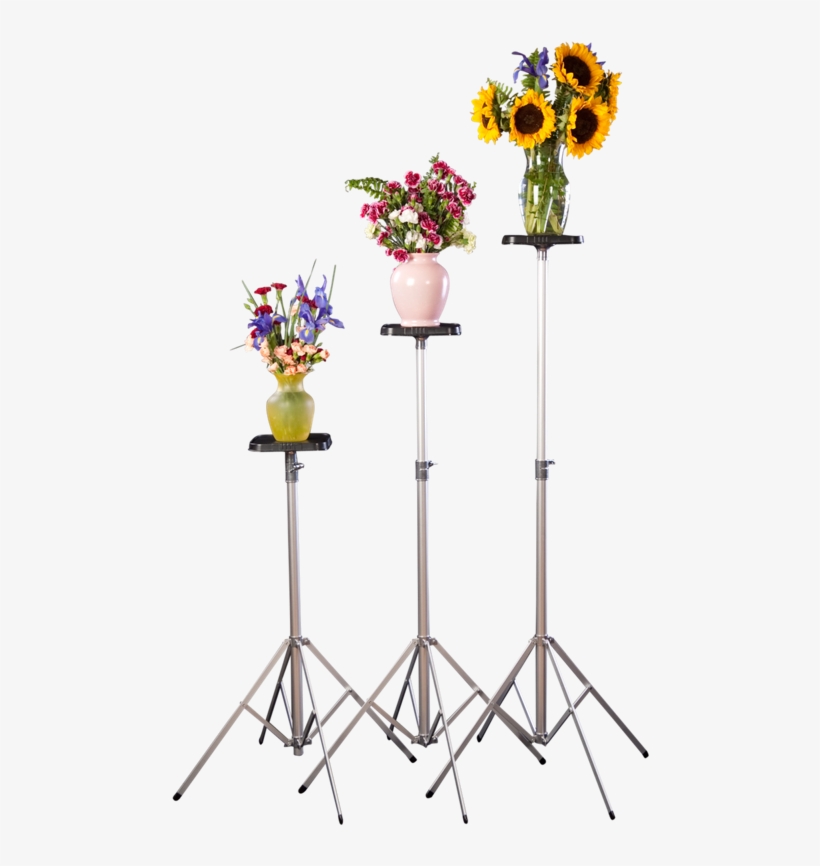 Trio Of Tall, Deluxe Stands Featuring Flower Arrangements - Bouquet, transparent png download