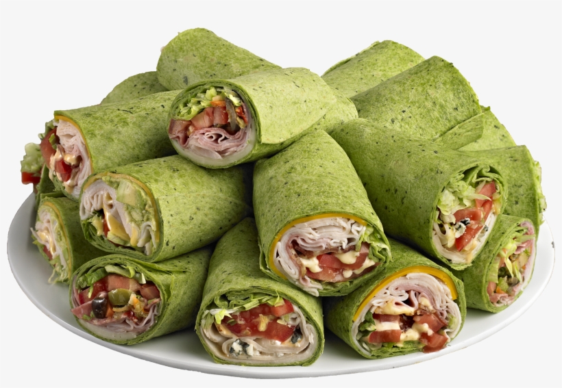 Which Wich Catering Platter Featuring Spinach Wrapped - Wich Spinach Wrap, transparent png download