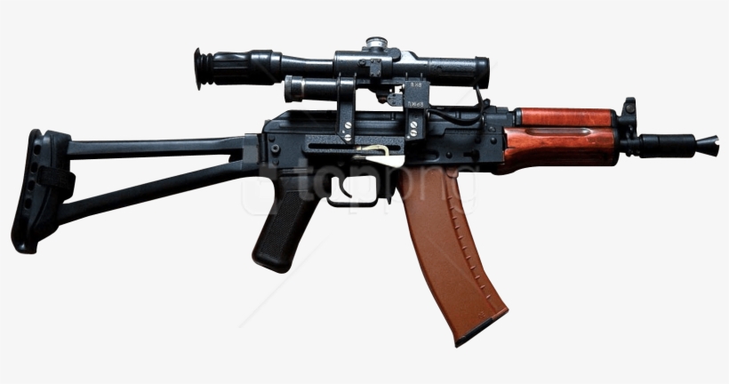 Download Assault Rifle Gun Png Images Background - Gun Png Ak 47, transparent png download