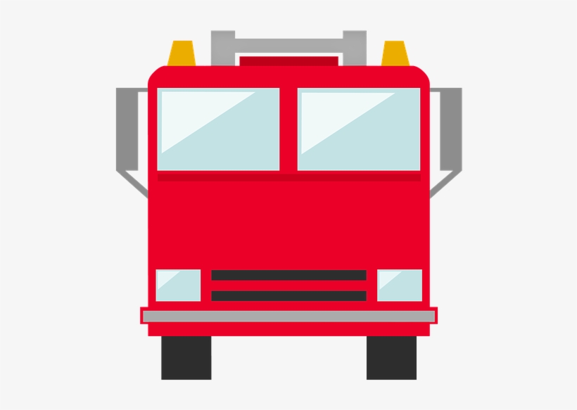 Fire Truck Silhouette Png, transparent png download