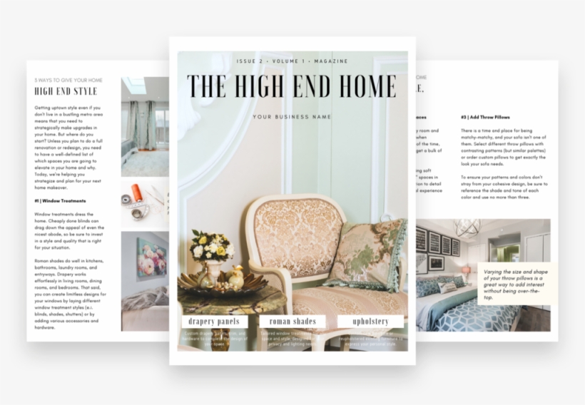 Branded Magazine Ebook Freebie Lead Magnet Window Workroom - Club Chair, transparent png download