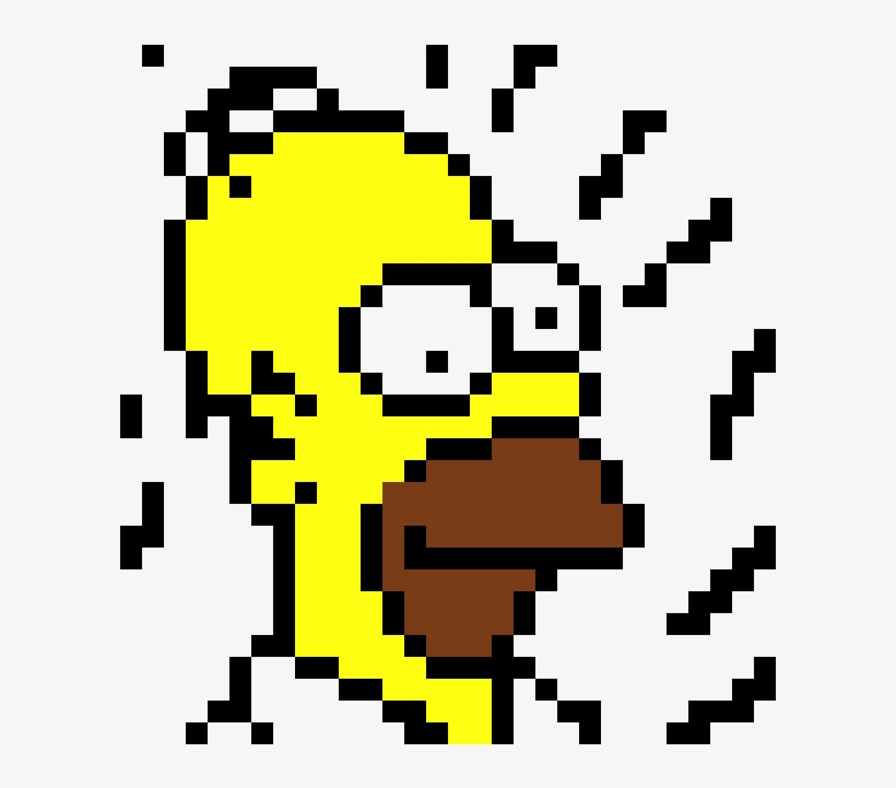 Homer Simpson - Рисовать По Клеточкам Симпсонов, transparent png download