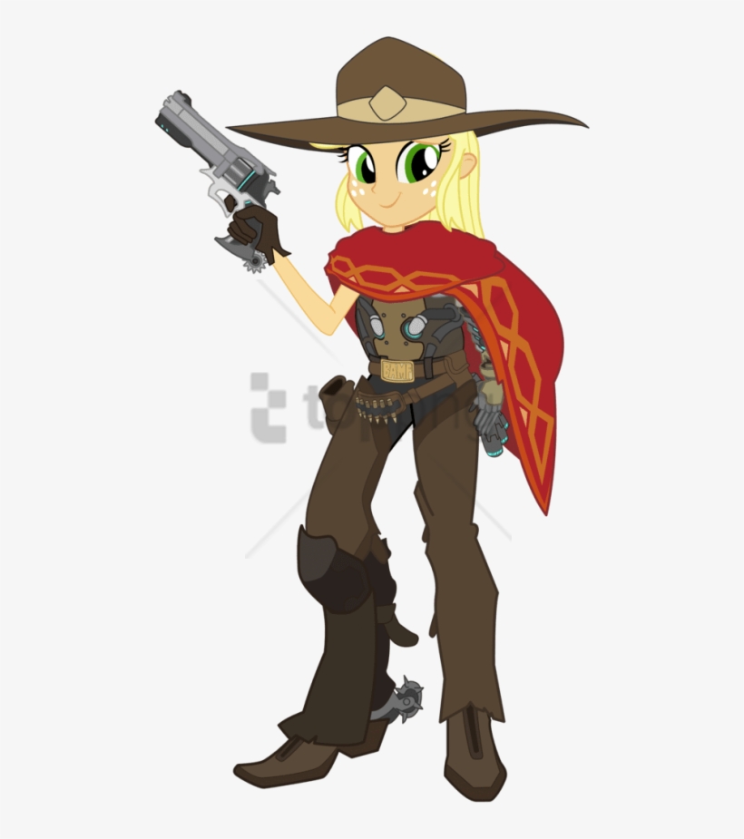Free Png Download Overwatch Mccree Mlp Png Images Background - Applejack Overwatch, transparent png download