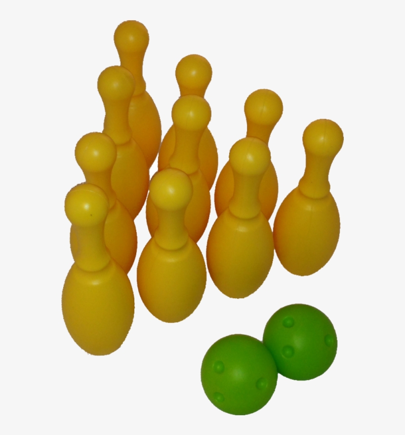 Ten Pin Bowling Plastic Skittles Yellow [10pinyel] - Board Game, transparent png download
