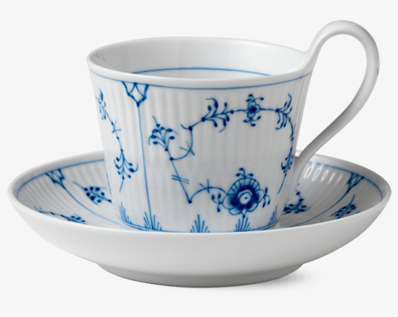 High Handle Teacup & Saucer - Royal Copenhagen Kop, transparent png download