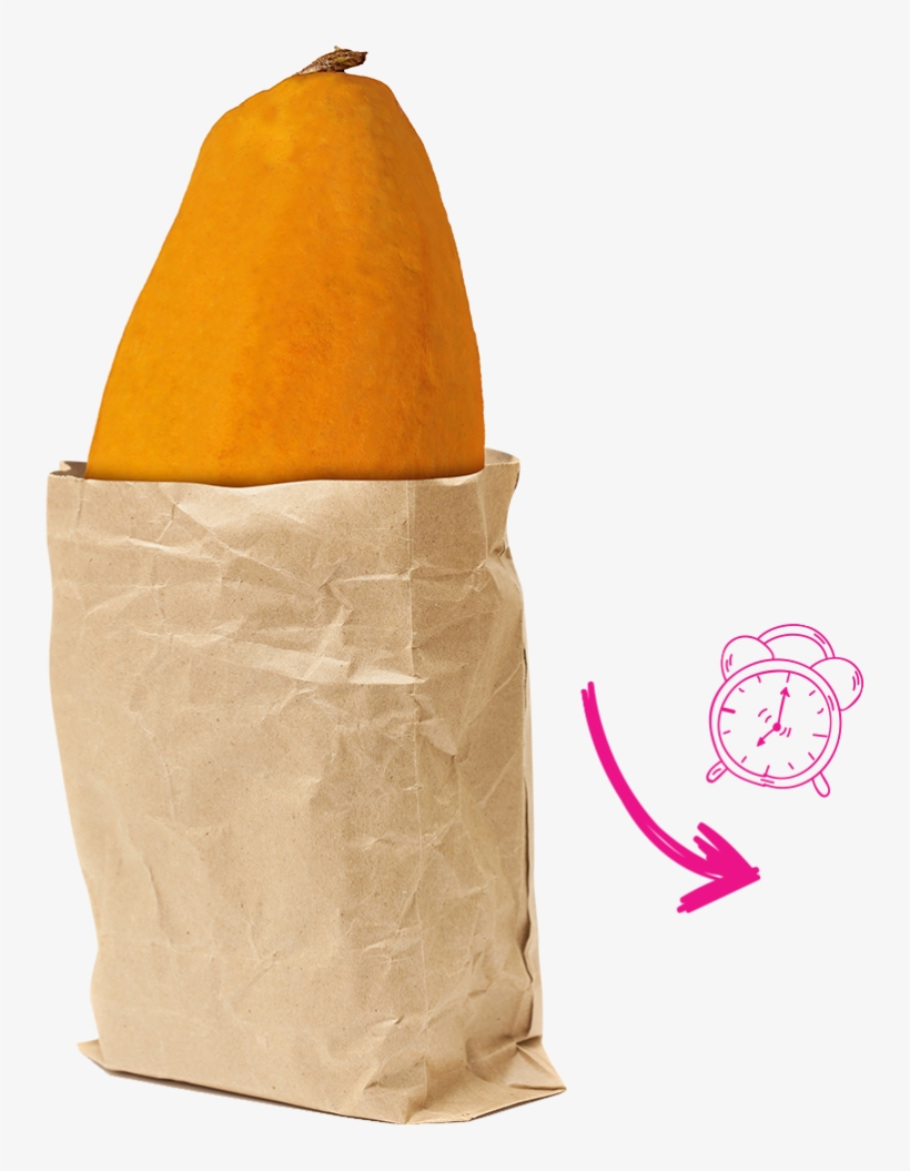 Papaya Clipart Ripened - Paper Bag, transparent png download