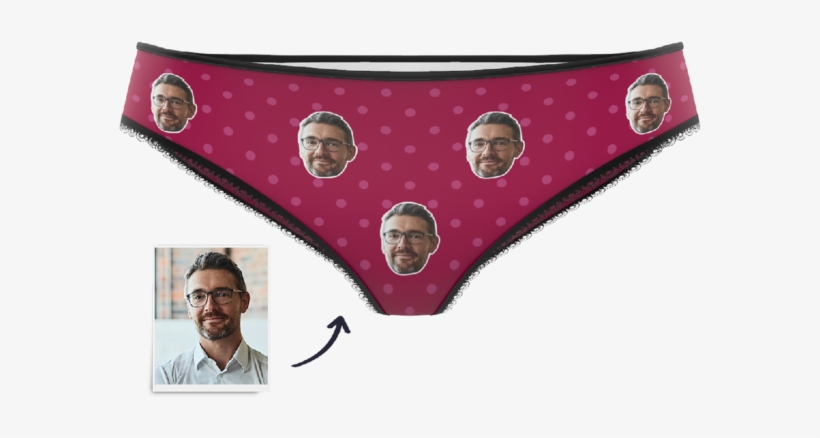 Custom Colorful Face Panties - Panties, transparent png download