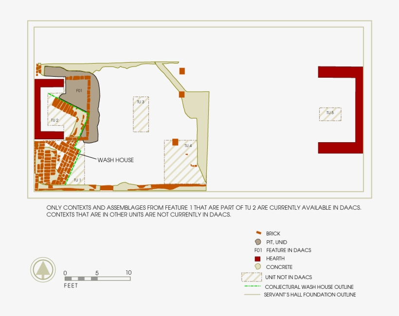 Servant's Hall/wash House - Diagram, transparent png download