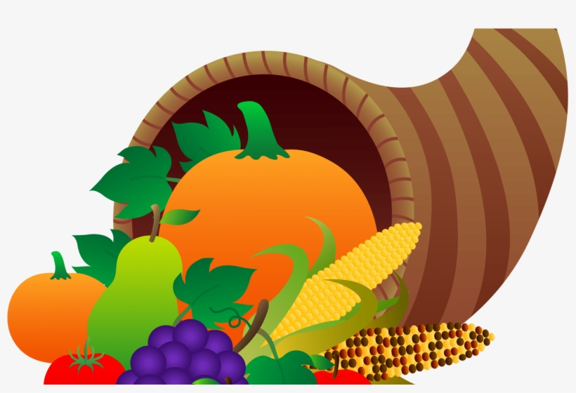 Cute Flower Clip Art Transparent Gardening Flower And - Cornucopia Clip Art, transparent png download