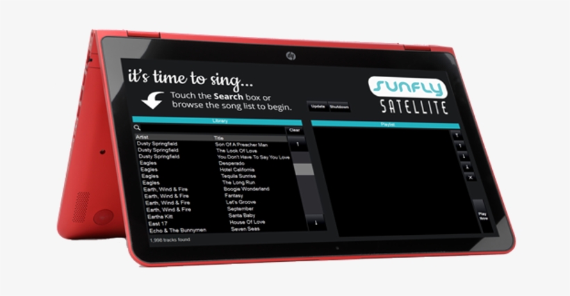 Sunfly Karaoke Laptop With 15000 Songs 76784506 - Tablet Computer, transparent png download