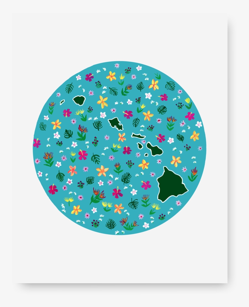 Hawaii- The Aloha State Art Print - Circle, transparent png download