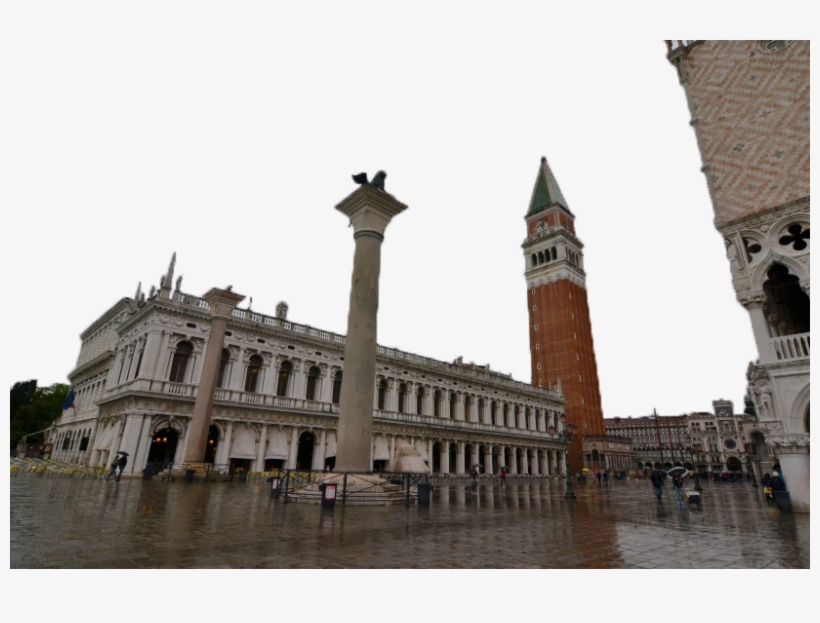 Public Square In Italy On A Rainy Day Png Image - Piazza San Marco, transparent png download