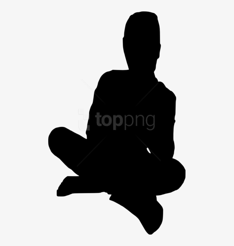 Free Png People Sitting Silhouette Png Images Transparent - Silhouette, transparent png download