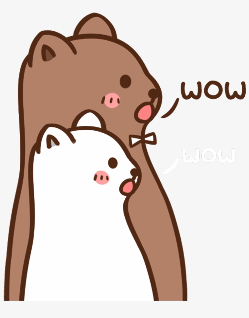 #emoji #bear #wow #freetoedit #귀여운 #可愛い #mimi #ftestickers - Cartoon, transparent png download