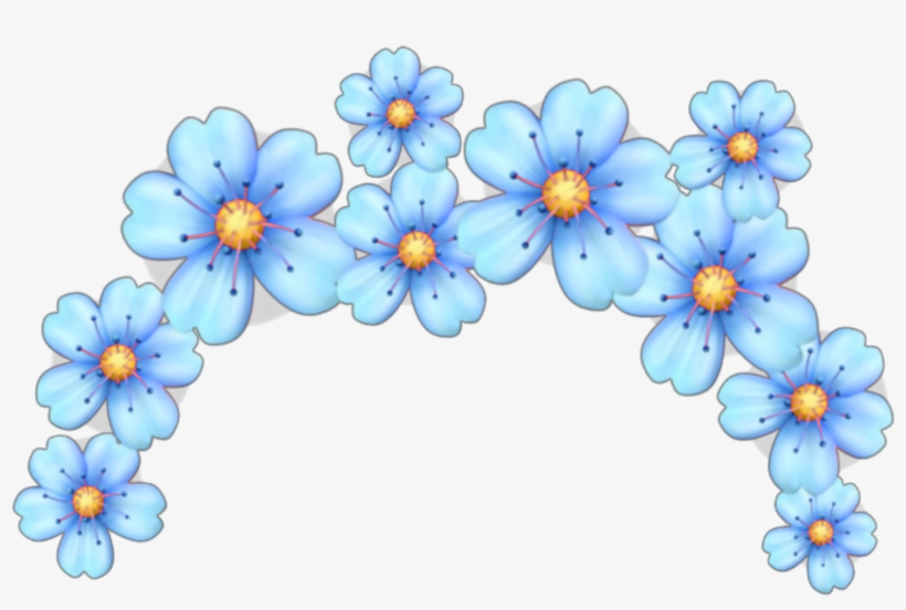 Stickers Factory Direct Sales Source Blue Flowers Flower - Circle, transparent png download