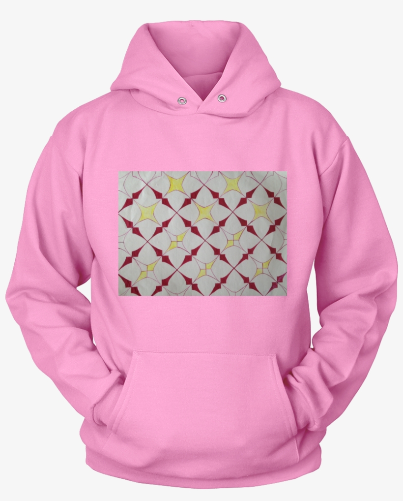 Hoodie Star Burst Block Art Hoodies Light Colors - Firefighter Valentines Day, transparent png download