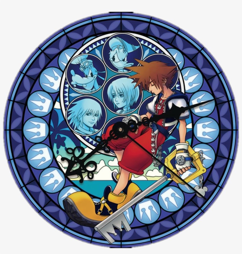 Kingdomhearts Sticker - Kingdom Hearts Stained Glass Hd, transparent png download