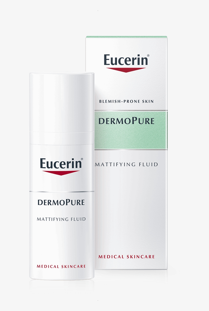 A Mattifying Fluid For Acne-prone Skin - Eucerin Dermopure Mattifying Fluid, transparent png download