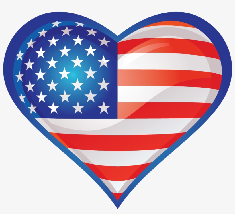 Thin Gold Line - Grunge Stars And Stripes, transparent png download