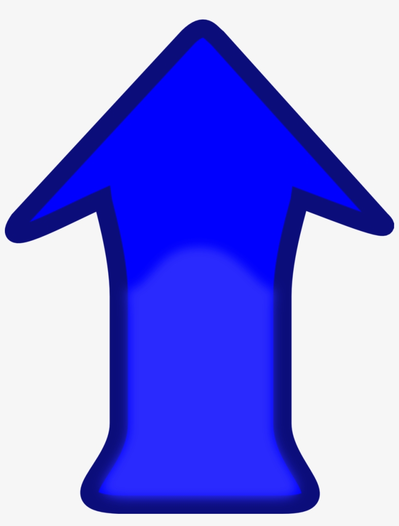 Illustration Of A Blue Arrow - Blue Down Arrow, transparent png download