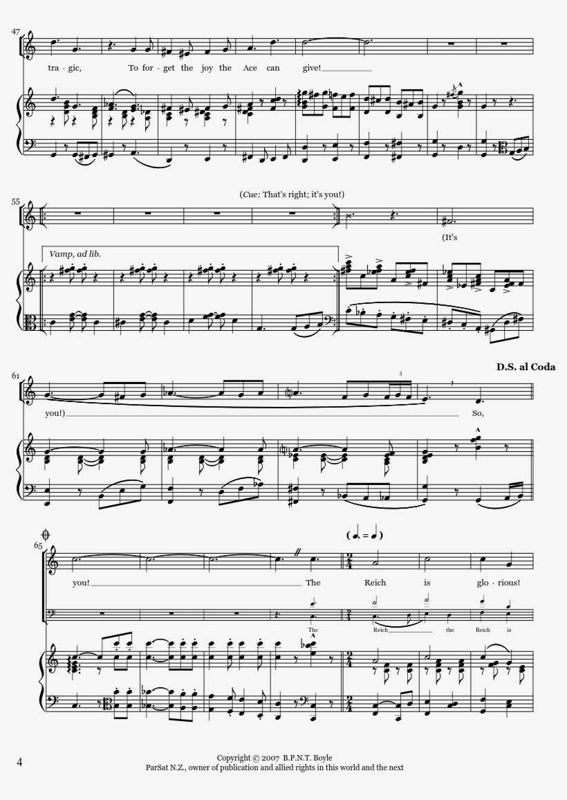 Sheet Music Composed By Words And Music By B - Sheet Music, transparent png download