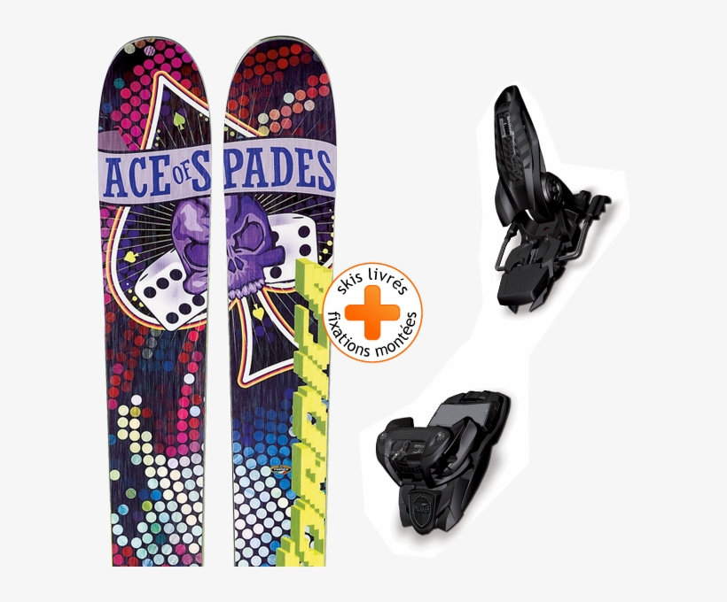 Nordica Ace Of Spades Ti 2013 Marker Jester 16 Blk/blk - Ski Binding, transparent png download