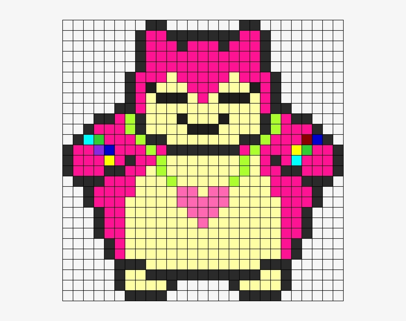 Ms Raver Snorlax Perler Bead Pattern / Bead Sprite - Storyshift Napstablook, transparent png download