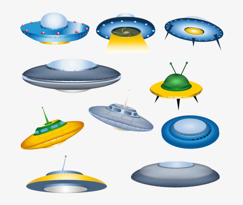1 Ship Vector, Alien Ship, Space Theme, Space - Flying Saucer, transparent png download