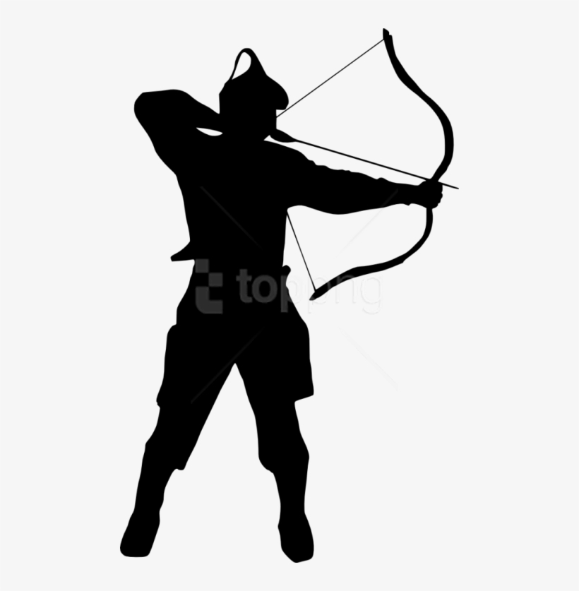 Free Png Archer Silhouette Png Images Transparent - Shoot Rifle, transparent png download
