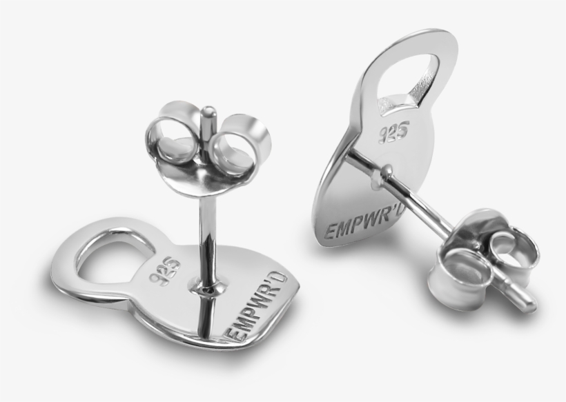 Kettlebell Stud Earrings - Earrings, transparent png download