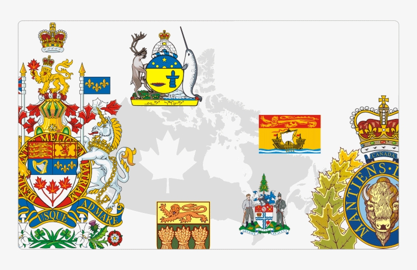 Canadian Flags & Crests / Heraldry Of Canada - Nunavut Coat Of Arms, transparent png download